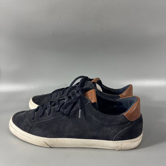 Vince Parker Low Top Sneakers in Coastal Blue Suede, Size US 10.5 - Picture 6 of 14